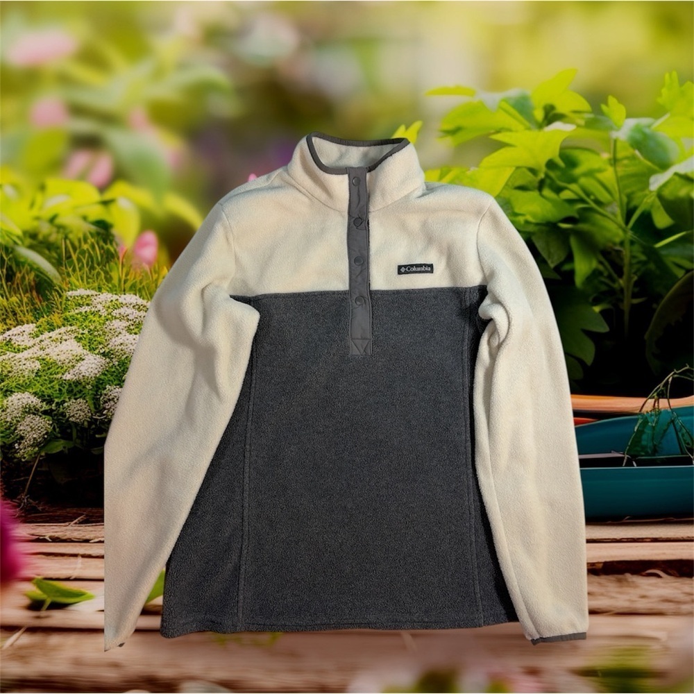 Columbia Women’s Benton Springs Button-Up Pullover Fleece size M - Picture 1 of 8